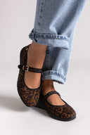 Mary Janes with Animal Print and Strap Xti 144238 - Leopard suede - thefashionproject.gr - Xti Footwear