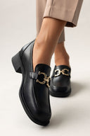 Μοκασίνια δερμάτινα RAGAZZA 0535 - Μαύρο - thefashionproject.gr - RAGAZZA