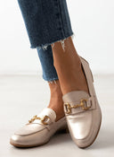 Μοκασίνια φλατ δερμάτινα Ragazza 0433 - Άμμου - thefashionproject.gr - RAGAZZA