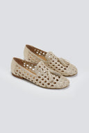 Μοκασίνια με διάτρητο σχέδιο CORINA - Χρυσό - thefashionproject.gr - CORINA - 23722009002