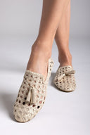 Μοκασίνια με διάτρητο σχέδιο CORINA - Χρυσό - thefashionproject.gr - CORINA