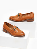 Μοκασίνια με μεταλλικό στοιχείο - Ταμπά - thefashionproject.gr - Super Mode - 21125007002