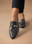 Μοκασίνια μυτερά λουστρίνι Estil - Γκρι - thefashionproject.gr - Estil
