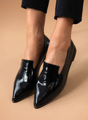 Μοκασίνια μυτερά λουστρίνι Estil - Μαύρο - thefashionproject.gr - Estil