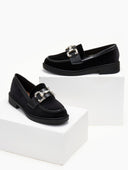 Μοκασίνια velvet με πέτρες ERYNN - Μαύρο - thefashionproject.gr - ERYNN