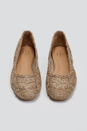 Μπαλαρίνες από ψάθα με σχέδιο ERYNN - Τάουπε - thefashionproject.gr - ERYNN - 23495035002