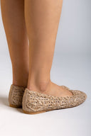 Μπαλαρίνες από ψάθα με σχέδιο ERYNN - Τάουπε - thefashionproject.gr - ERYNN - 23495035002