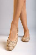 Μπαλαρίνες από ψάθα με σχέδιο ERYNN - Τάουπε - thefashionproject.gr - ERYNN - 23495035002