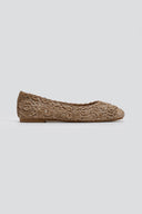 Μπαλαρίνες από ψάθα με σχέδιο ERYNN - Τάουπε - thefashionproject.gr - ERYNN - 23495035002