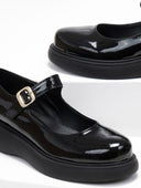 Μπαλαρίνες λουστρίνι Mary Jane Estil - Μαύρο - thefashionproject.gr - Estil