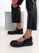 Μπαλαρίνες λουστρίνι Mary Jane Estil - Μαύρο - thefashionproject.gr - Estil