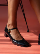Μπαλαρίνες λουστρίνι Mary Jane Tfp - Μαύρο - thefashionproject.gr - TFP