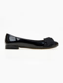Μπαλαρίνες λουστρίνι με φιόγκο Estil - Μαύρο - thefashionproject.gr - Estil