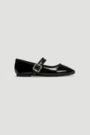 Μπαλαρίνες λουστρίνι με μπαρέτα ERYNN - Μαύρο - thefashionproject.gr - ERYNN