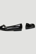 Μπαλαρίνες λουστρίνι μυτερές ERYNN - Μαύρο - thefashionproject.gr - ERYNN