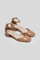 Μπαλαρίνες λουστρίνι TFP - Biscuit - thefashionproject.gr - TFP