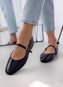 Μπαλαρίνες λουστρίνι TFP - Μαύρο - thefashionproject.gr - TFP