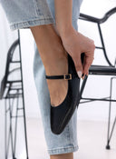 Μπαλαρίνες λουστρίνι TFP - Μαύρο - thefashionproject.gr - TFP