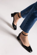 Μπαλαρίνες λουστρίνι TFP - Μαύρο - thefashionproject.gr - TFP