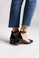 Μπαλαρίνες λουστρίνι TFP - Μαύρο - thefashionproject.gr - TFP