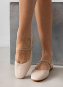 Μπαλαρίνες λουστρίνι TFP - Nude - thefashionproject.gr - TFP