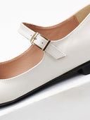 Μπαλαρίνες Mary Janes με λουράκι Estil - Πάγου - thefashionproject.gr - Estil