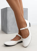Μπαλαρίνες Mary Janes με λουράκι Estil - Πάγου - thefashionproject.gr - Estil