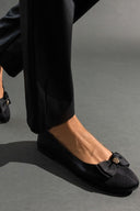 Μπαλαρίνες ματ με φιόγκο ERYNN - Μαύρο - thefashionproject.gr - ERYNN