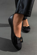 Μπαλαρίνες ματ με φιόγκο ERYNN - Μαύρο - thefashionproject.gr - ERYNN