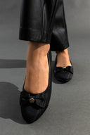 Μπαλαρίνες ματ με φιόγκο ERYNN - Μαύρο - thefashionproject.gr - ERYNN