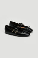 Μπαλαρίνες mat με λουράκια ERYNN - Μαύρο - thefashionproject.gr - ERYNN