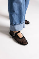 Μπαλαρίνες με διάτρητο σχέδιο ERYNN - Μαύρο - thefashionproject.gr - ERYNN