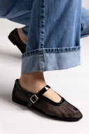 Μπαλαρίνες με διάτρητο σχέδιο ERYNN - Μαύρο - thefashionproject.gr - ERYNN