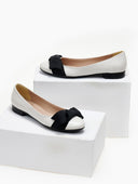 Μπαλαρίνες με φιόγκο Estil - Λευκό - thefashionproject.gr - Estil