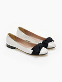 Μπαλαρίνες με φιόγκο Estil - Λευκό - thefashionproject.gr - Estil
