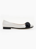 Μπαλαρίνες με φιόγκο Estil - Λευκό - thefashionproject.gr - Estil