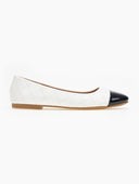 Μπαλαρίνες με καπιτονέ σχέδιο Erynn - Λευκό - thefashionproject.gr - ERYNN