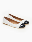 Μπαλαρίνες με καπιτονέ σχέδιο Erynn - Λευκό - thefashionproject.gr - ERYNN