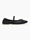 Μπαλαρίνες με λάστιχο PIECES 17151921 - Μαύρο - thefashionproject.gr - PIECES