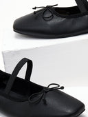 Μπαλαρίνες με λάστιχο PIECES 17151921 - Μαύρο - thefashionproject.gr - PIECES