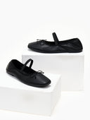 Μπαλαρίνες με λάστιχο PIECES 17151921 - Μαύρο - thefashionproject.gr - PIECES