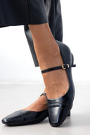 Μπαλαρίνες με λουράκι - Μαύρο - thefashionproject.gr - JOIA