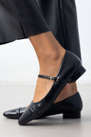 Μπαλαρίνες με λουράκι - Μαύρο - thefashionproject.gr - JOIA