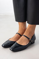 Μπαλαρίνες με λουράκι - Μαύρο - thefashionproject.gr - JOIA
