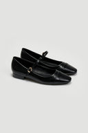 Μπαλαρίνες με λουράκι - Μαύρο - thefashionproject.gr - JOIA