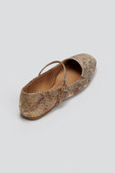 Μπαλαρίνες με pattern μπαρέτα ERYNN - Χρυσό - thefashionproject.gr - ERYNN