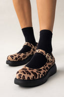 Μπαλαρίνες με ponyskin Mary Janes Estil