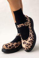 Μπαλαρίνες με ponyskin Mary Janes Estil