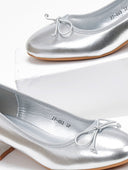 Μπαλαρίνες με τακούνι - Ασημί - thefashionproject.gr - CM Paris