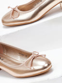 Μπαλαρίνες με τακούνι - Χαλκός - thefashionproject.gr - CM Paris